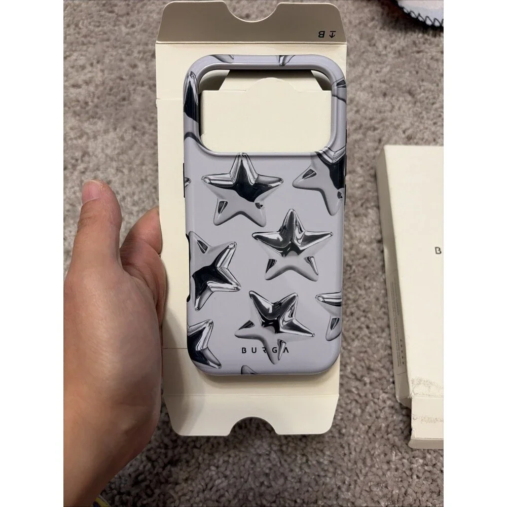 BURGA Tough Case iPhone 17 Pro - Chrome Metallic Star Open Box